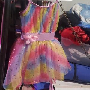Rainbow tutu dress